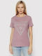 Guess Women's Athletic T-shirt Pink