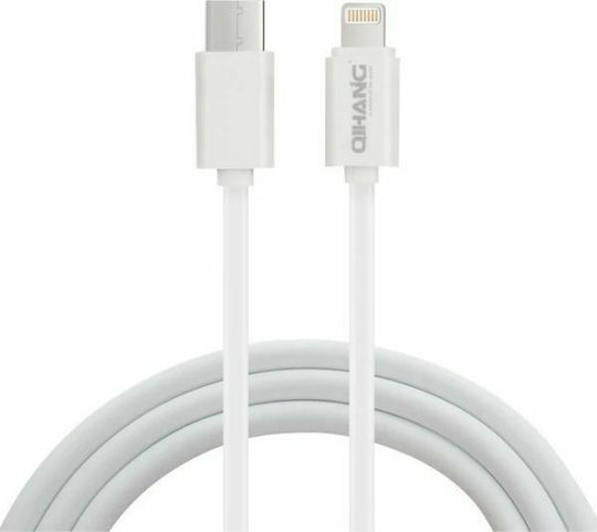 QIHANG C42-A 20W Regular la Cablu Lightning 20W Alb 1.2m
