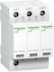 Schneider Electric Acti 9 iPRD20 Антикерни панел Тип T2 Триполюсен Максимален изходен ток 20kA 3P+N 350V -> 3P+N 350V