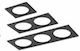 Fos me Rectangle Plastic Frame for Spot Black 1pcs