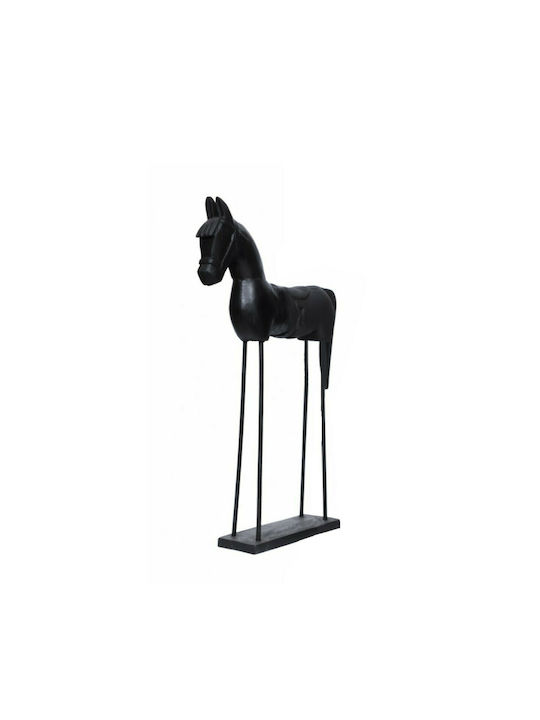 InTheBox Διακοσμητικό Άλογο από Ξύλο 37x10x61cm