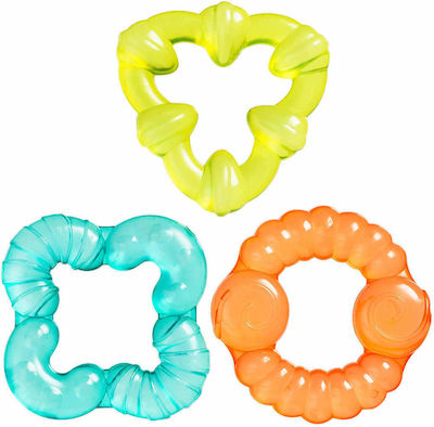 Playgro Bumpy Gums Teething Ring with Water made of Silicone for 3 m+ 3pcs