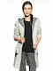 Cosmo Long Women's Cardigan White Melange