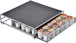 Bakaji Metal Storage Drawer for 36 Capsules 33x32x7.5cm Bakaji Metal Storage Drawer for 36 Capsules 33x32x7.5cm