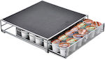 Metal Capsule Drawer for 36 Nespresso Pods 33x32x7.5cm