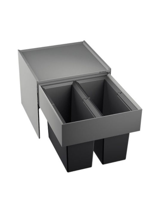 Blanco Select II 45/2 Waste Bin Recycling Plastic for Cabinet Black 32lt 1pcs