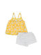 Losan Kids Set with Shorts Summer 2pcs Yellow