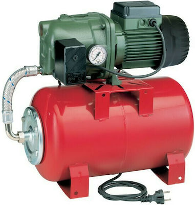 DAB JET 132 M-P Einstufig Einphasig Wasserdruckpumpe mit Horizontal Behälter 60 Liter 1.36hp