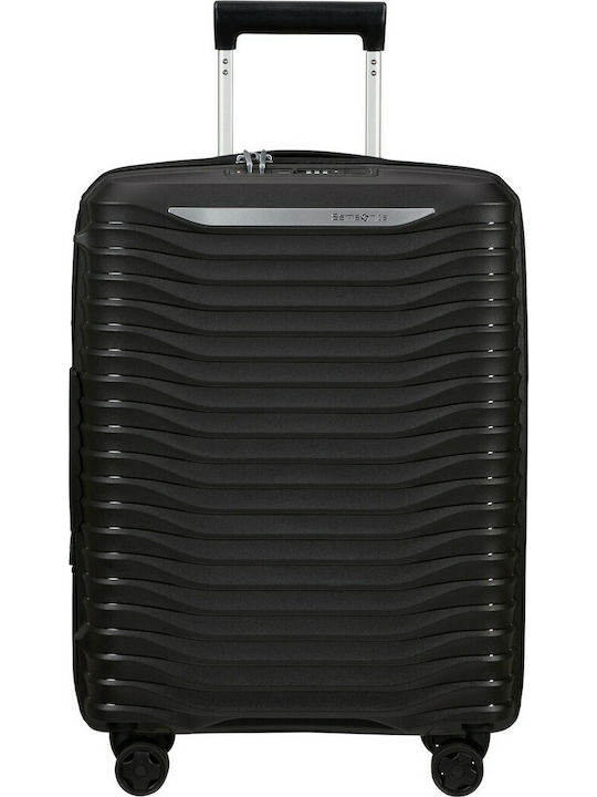 Samsonite Upscape Cabin Hard Black Suitcase with 4 Wheels Height 55cm