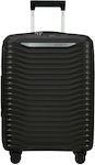 Samsonite Upscape Cabin Travel Suitcase Hard Black with 4 Wheels Height 55cm.