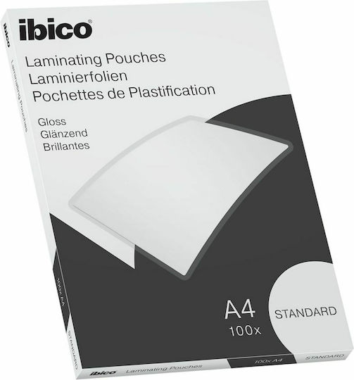 Ibico Standard Ζελατίνες Πλαστικοποίησης Γυαλιστερές A4 125 microns 100τμχ