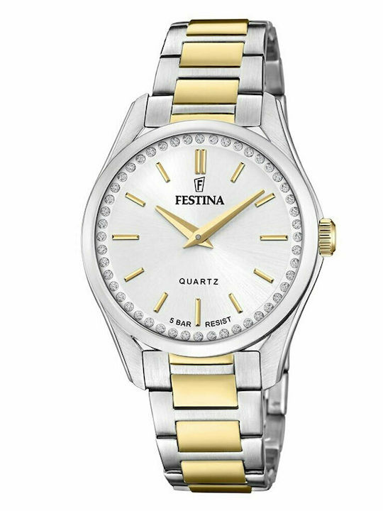 Festina Crystals Women's Watch with Metal Bracelet