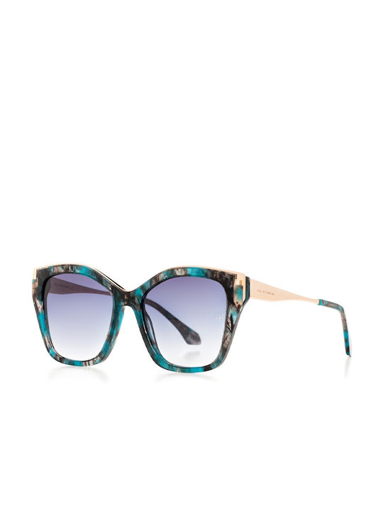 Ana Hickmann Women's Sunglasses with Multicolour Frame and Purple Gradient Lenses AH 9346 G22