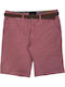 Ανδρική Βερμούδα Chino Regular Fit Ροζ