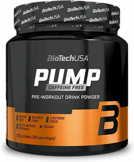 Biotech USA Pump Caffeine Free Supliment Pre Workout 330gr Ceai de lămâie cu gheață
