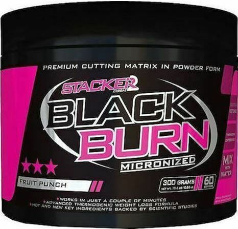 Stacker 2 Black Burn Micronized with Flavor Green Apple 300gr