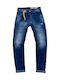 Herren Jeanshose Elastisch mit Slim Passform Blau
