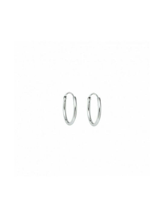 Senza Earrings Hoops made of Silver