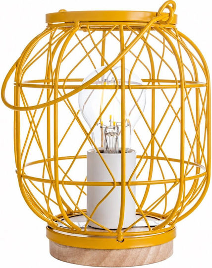 Elvhx Decorative Lamp Lattern with Socket for Bulb E27 Yellow