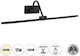 GloboStar Mira Modern Lamp Bathroom with Integrated LED and Natural White Light Black 60x13cm