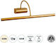 GloboStar Trois Modern Lamp Bathroom with Integrated LED and Natural White Light Copper 60x18cm
