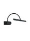 GloboStar Trois Modern Lamp Bathroom with Integrated LED and Natural White Light Black 60x18cm