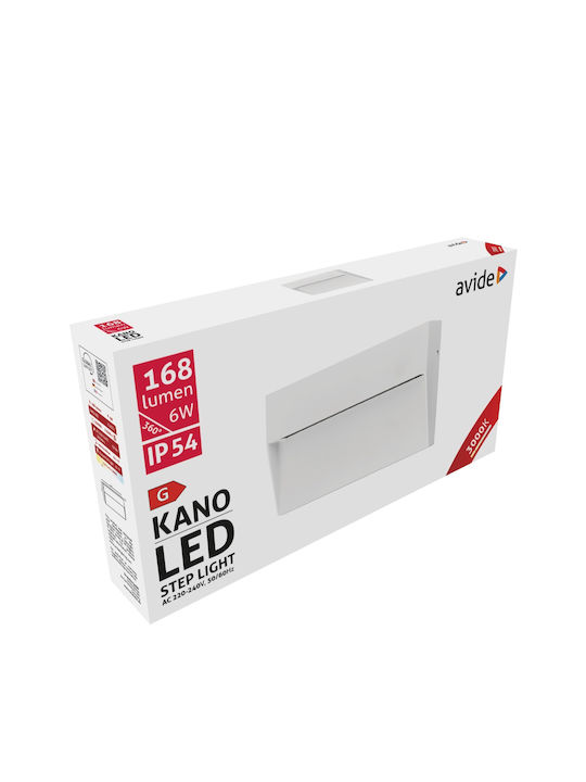 Avide AOLS6WW-KAL Wall-Mounted Outdoor Ceiling Light LED IP54 6W with Warm White Light