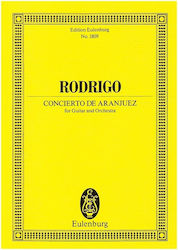 Editions Eulenburg Rodrigo Concierto de Aranjuez Παρτιτούρα για Κιθάρα / Ορχήστρα