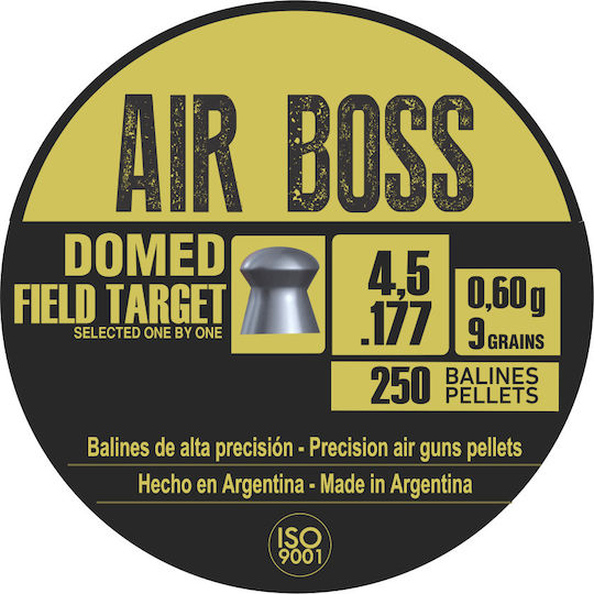 Apolo Apolo Air Boss Domed Field Target Pellets Luftgewehr 4.5mm 250pcs 250τμχ VAS-DOMED-FT-45-250