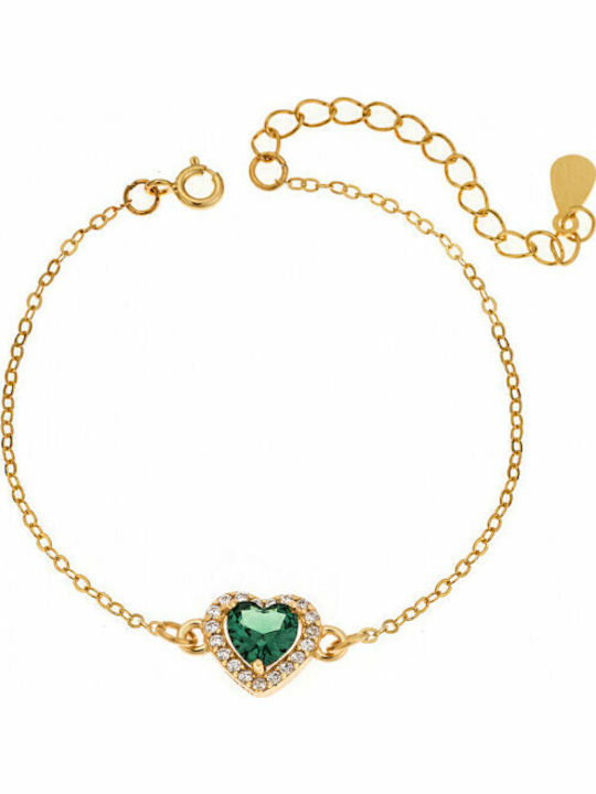 Senza Women's Chain Bracelet with Heart Design ...