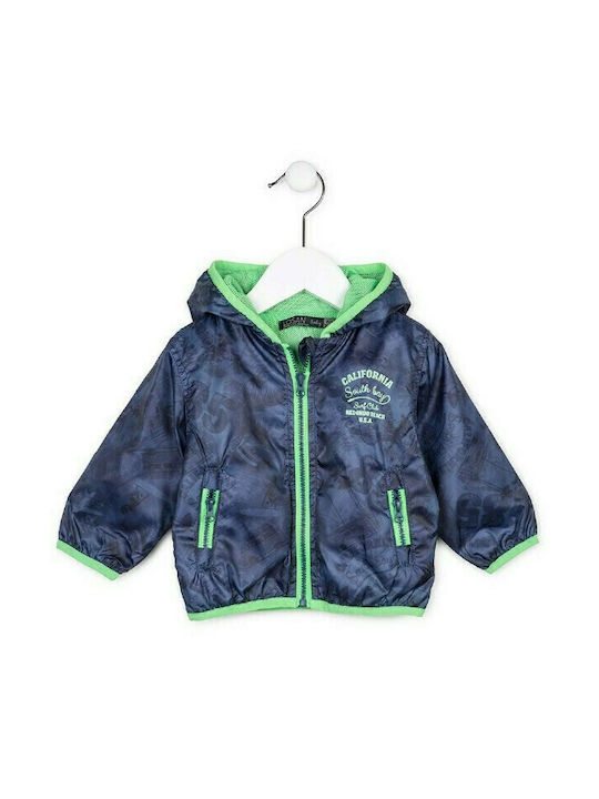 Losan Kids Casual Jacket short Hooded Navy Blue