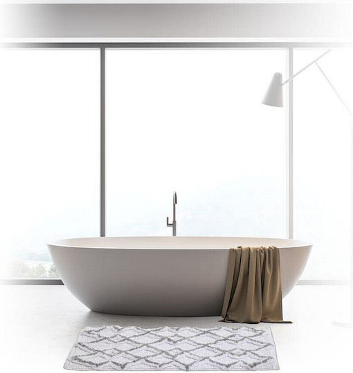 5Five Bath Mat Cotton F-V Ethnic 174630B Grey 50x75cm