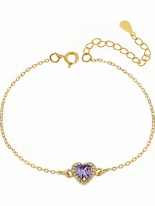 Senza Women's Bracelet with Heart Design in Sil...