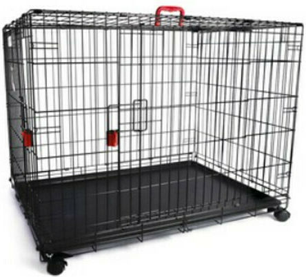 M-Pets Voyager Стоманена кутия за куче с 2 врати XL с колела 107x71x76см