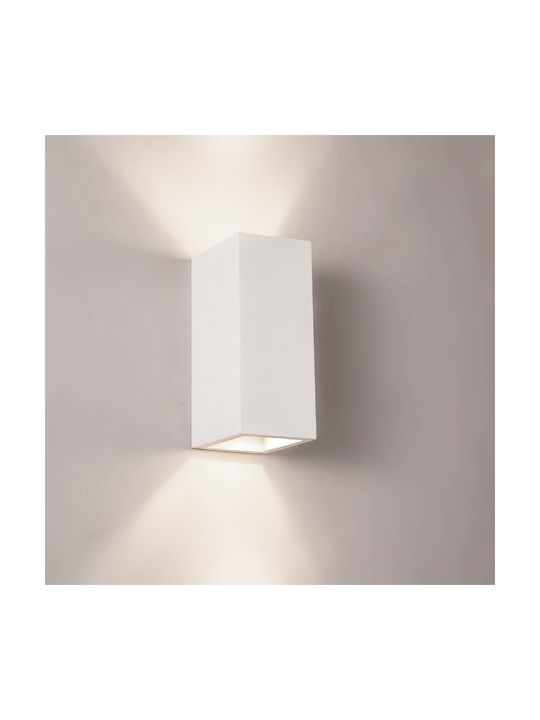 Inlight Modern Wall Lamp with Socket GU10 White Width 7.5cm