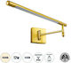 GloboStar Frida Modern Leuchte Wand mit Integrierter LED und Neutralweißes Licht Rot 9cm