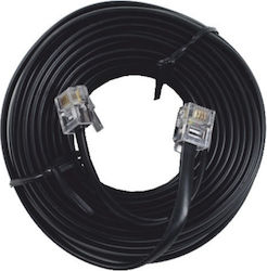 Central Wohnung Telefonkabel RJ11 6P4C 10m Schwarz (01-01-80M)