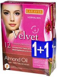 Karaver Velvet Facial Hair Removal Wax Almond Oil 24pcs