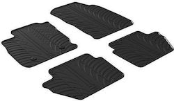 Gledring Set Front and Back 4pcs for Ford EcoSport 2017 Black