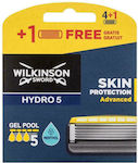 Wilkinson Sword Hydro 5 Skin Protection Advanced Replacement Heads with 5 Blades & Lubricating Tape 5pcs