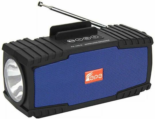 FP-103-S Φορητό Ραδιόφωνο Ηλιακό με USB Μπλε