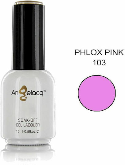 Angelacq Ημιμόνιμο Βερνίκι Νυχιών 103 Phlox Pink 15ml