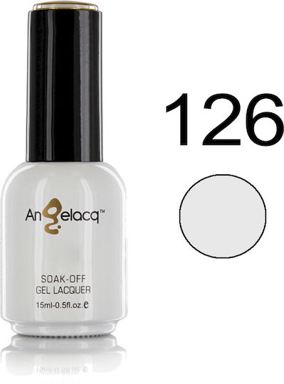 Angelacq Хибриден Лак за Нокти 126 Jade White 15мл 1бр