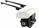 Farad Car Roof Bars Metallic 120cm for Skoda Yeti 5D 2009 Set with Roof Rack Legs and Lock Black