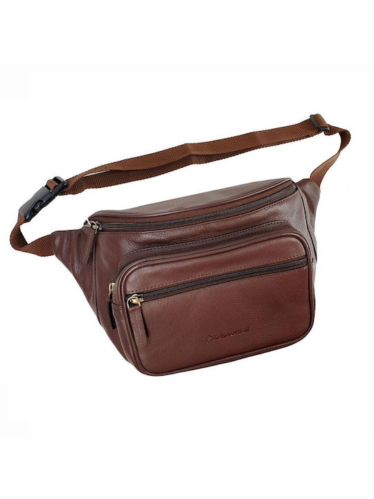 Leder-Gürteltasche DIPL0MAT LV 81 Braun