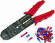 Lux Tools Πρέσα Ακροδεκτών με Απογυμνωτή (Μήκος 225mm)