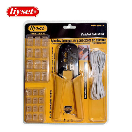 Liyset Πρέσα Ακροδεκτών Δικτύου RJ12, RJ11, RJ45, RJ10 με Απογυμνωτή