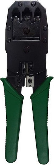 Eucom Πρέσα Ακροδεκτών Δικτύου RJ12, RJ11, RJ45, RJ10 με Απογυμνωτή