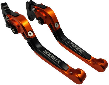NSRacing Set of Motorcycle Brake/Clutch Levers XT600 Flexible Adjustable for Yamaha XT 600 Orange 24001451