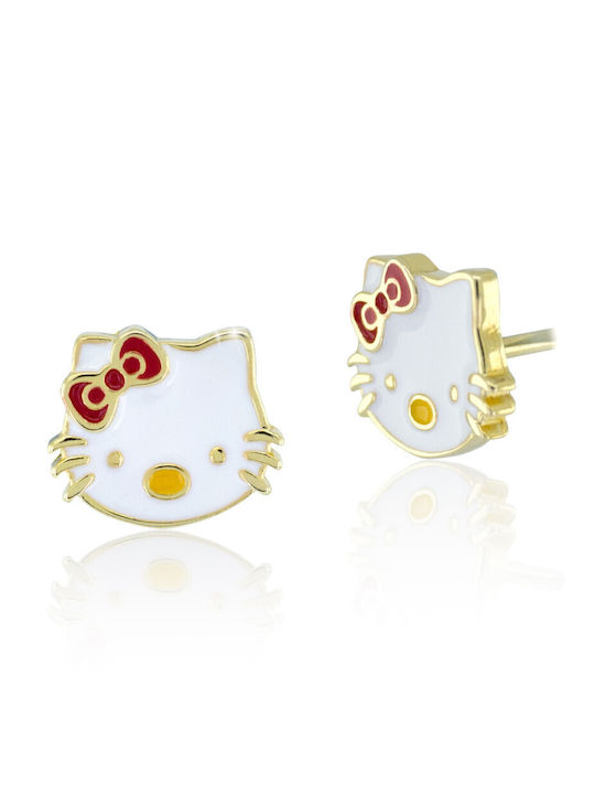 Children's earrings HELLO KITTY® made of silver 925 gold MISIA | Bijou Box®